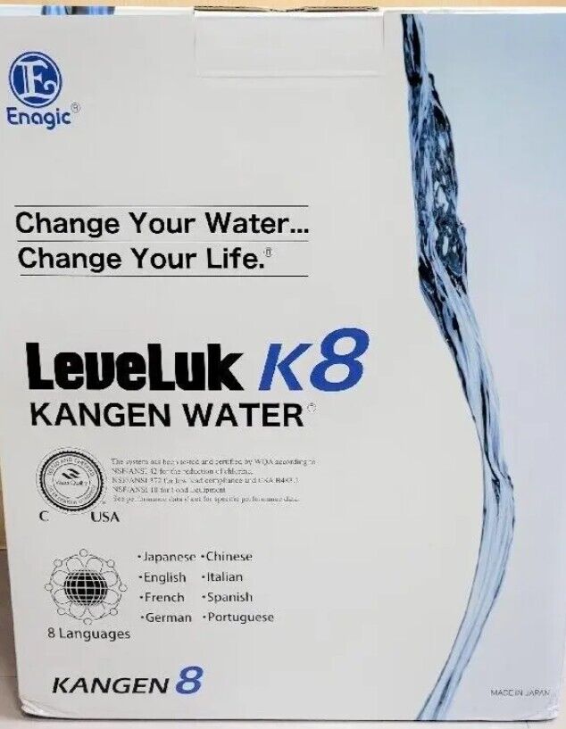 Enagic LeveLuk K8 Kangen Alkaline Water Ionizer Machine Brand New Sealed !Qq
