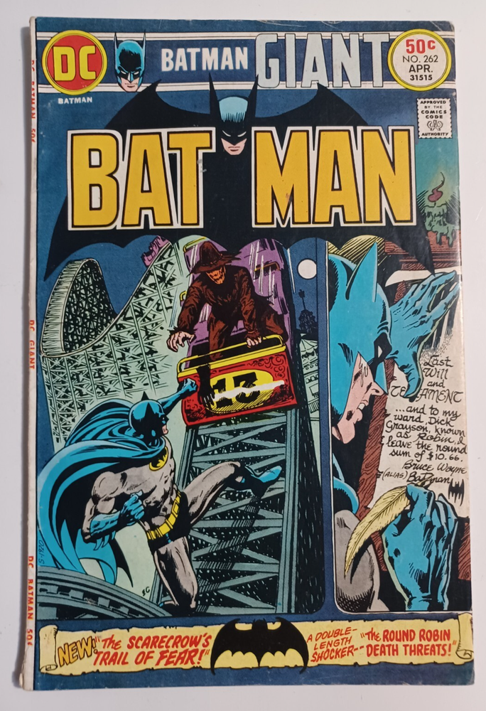 Batman #262 1975 Scarecrow Cover VG Condition Rare Comic