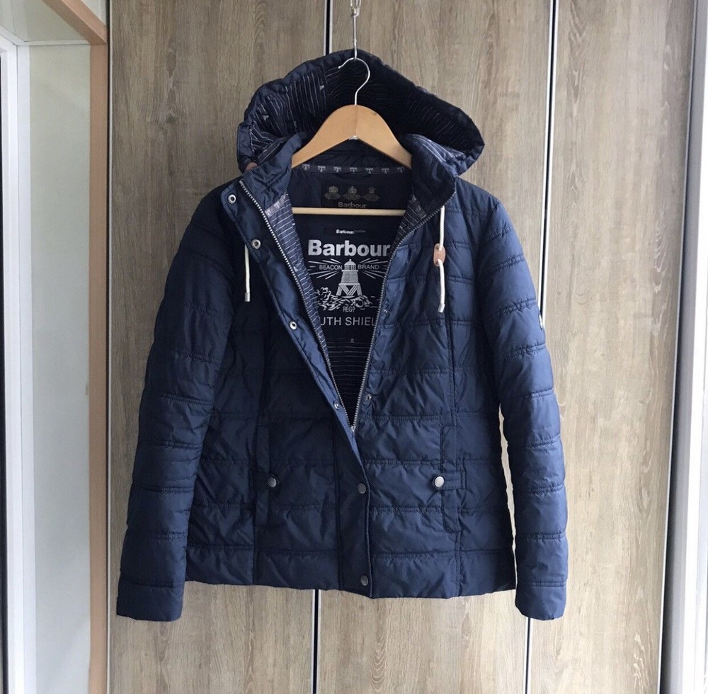 Vintage Barbour South Shields Puffer Jacket women size 12