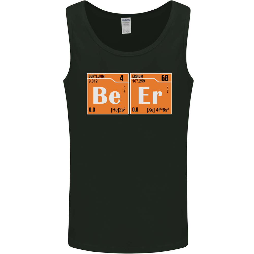 Beer Periodic Table Chemistry Geek Funny Mens Vest Tank Top