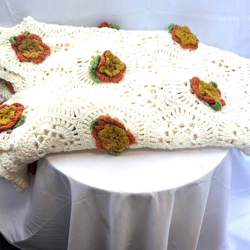 AFGHAN Handmade USA 70 x 60 inches 6.5