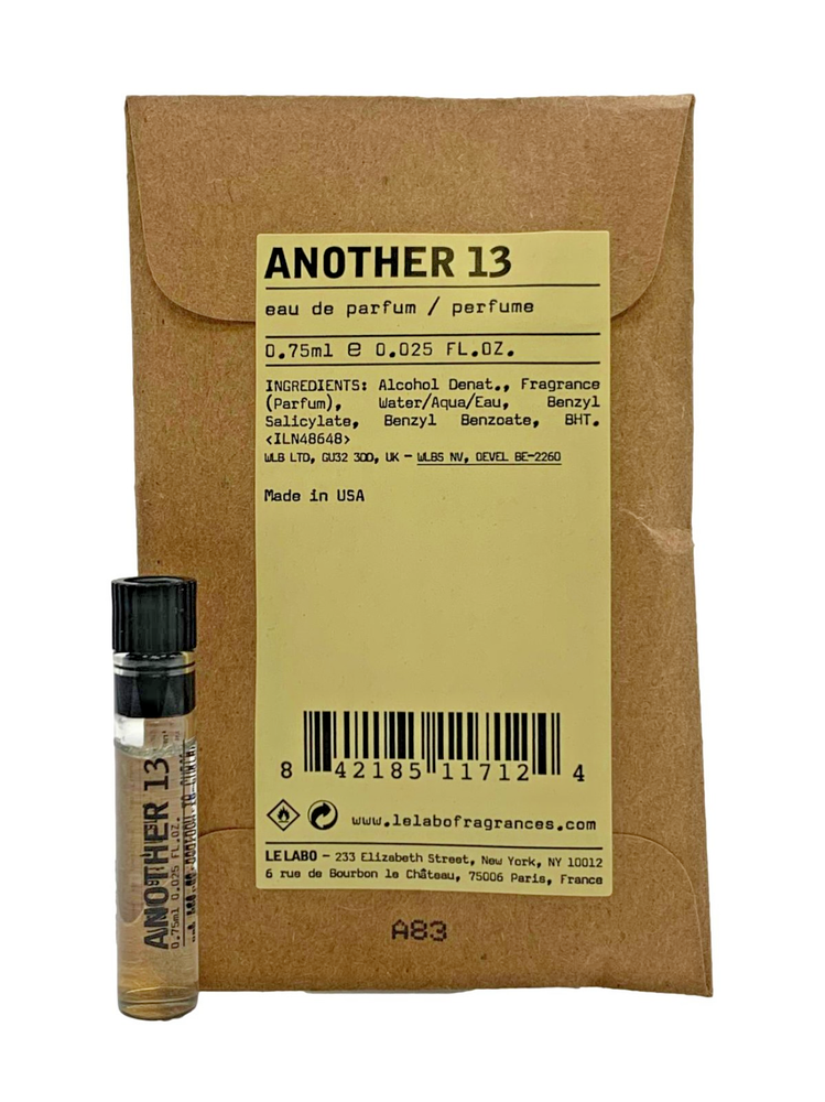 LE LABO ANOTHER 13 Eau De Parfum Sample Spray .75ml/0.025oz