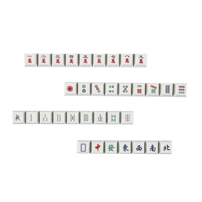Enhance Your Mechanical Keyboard with Durable Mahjong-Themed Keycaps