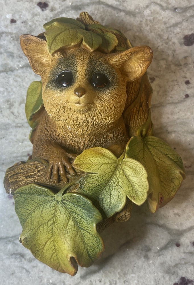 Bossons Bush Baby Chalkware Wall Figurine Congleton England 1966 Vintage Galago