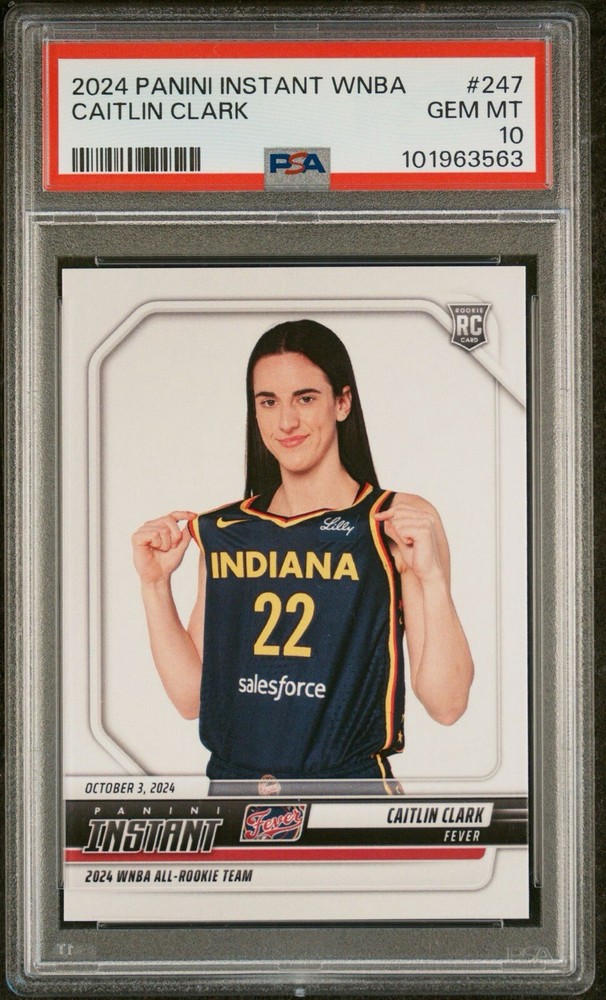 2024 Panini Instant WNBA Caitlin Clark #247 RC Rookie PSA 10 GEM MINT