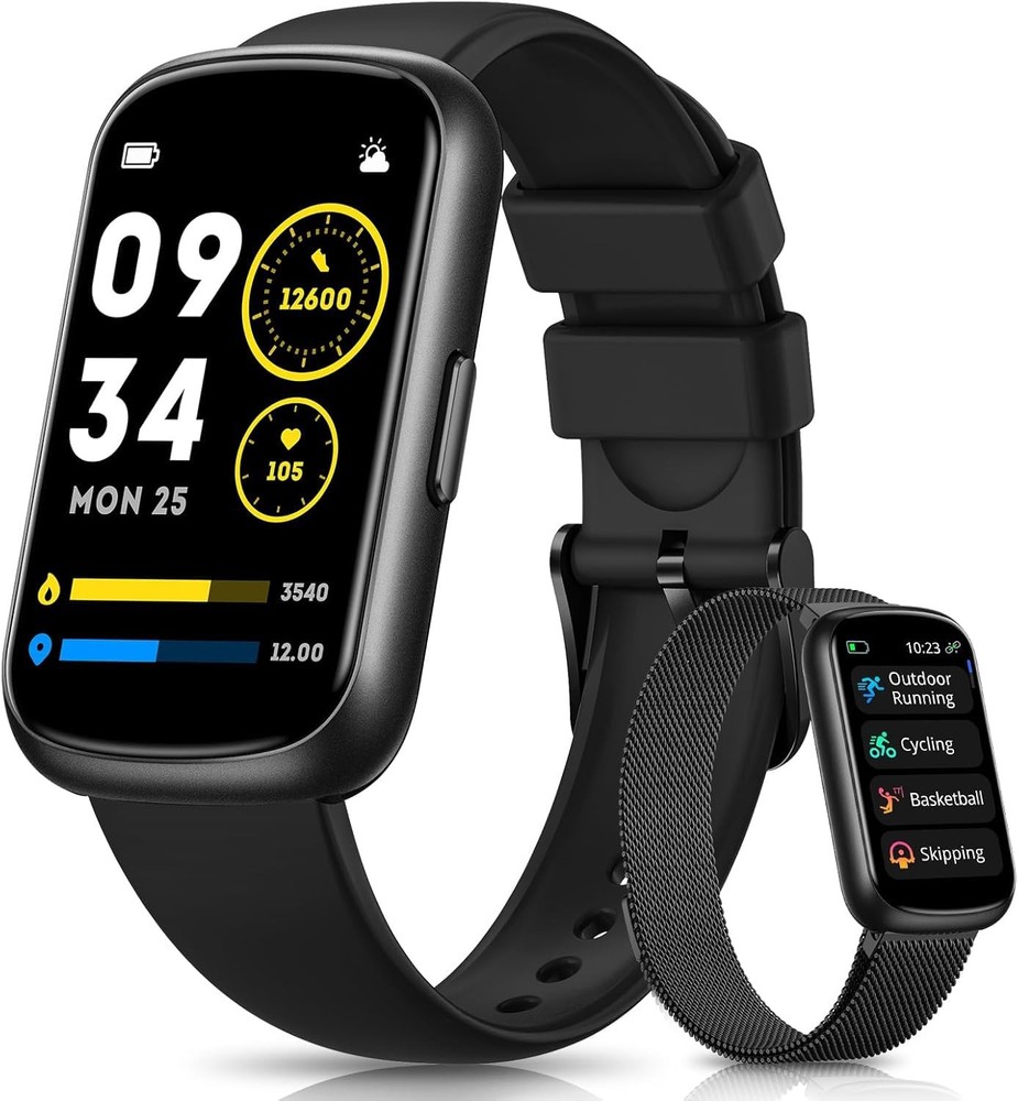 Fitness Smartwatch for Women & Men with Heart Rate SpO2 Sleep Monitor  