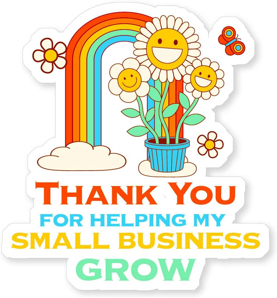480 PCS Thank You for Helping My Small Business Grow Small Business Stickers,Cut