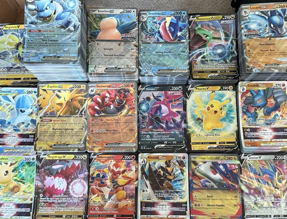 10 Jumbo Pokémon Cards Oversized EX V VSTAR Lot – Great Gift Display Set