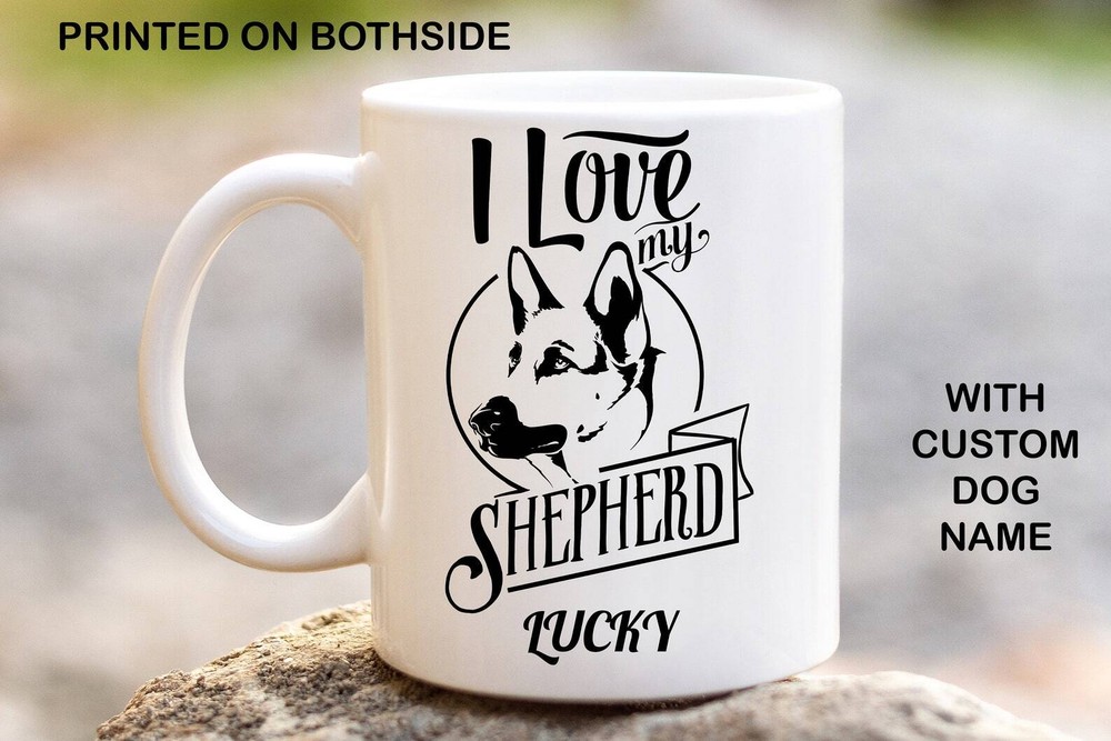 Shepherd Personalised Dog Mug Custom Coffee Mugs Custom Mug