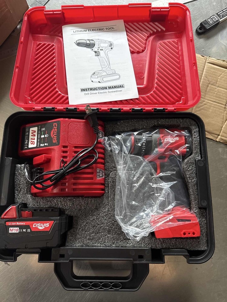 New For Milwaukee M18 Battery Cordless Drill Driver Kit - Clearance Sale-image