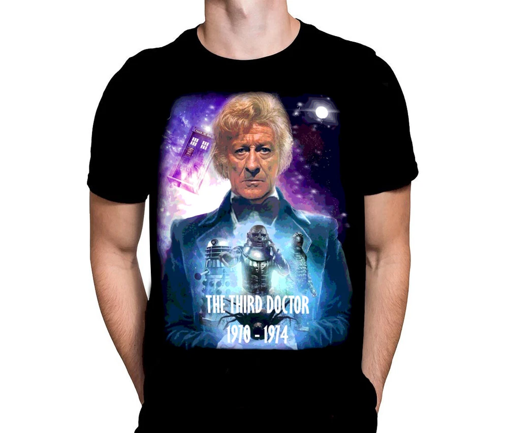 THE THIRD DOCTOR - T-Shirt -  S - 4XL - 70's Sci-Fi TV  / Dr Who / Jon Pertwee