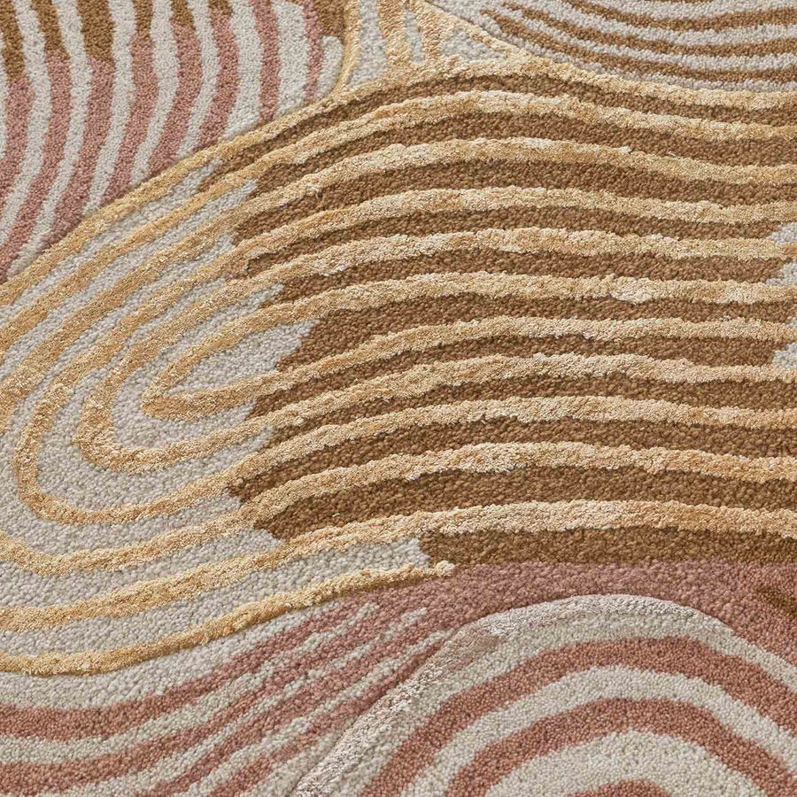 New Hand Tufted Woollen And Viscose Rug Color Multi Handmade Design Carpet Rug