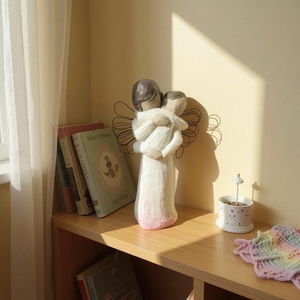 Willow Tree Angels Embrace Hand-Painted Resin Figurine