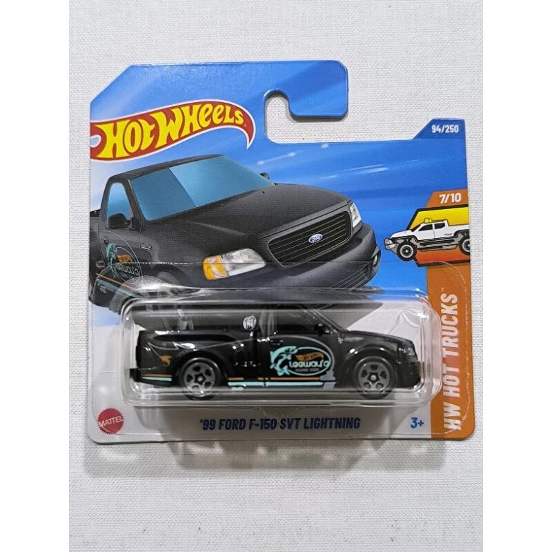 INHAND 2025 Hot Wheels Case D Mainline 99 Ford F-150 SVT Lightning Short Card Collectible Diecast Car