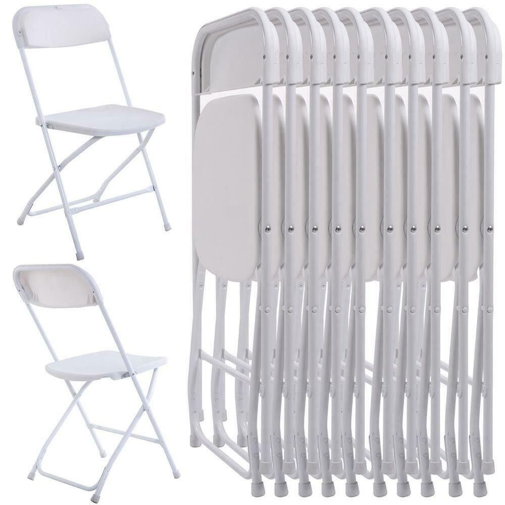 Outdoor (5 to 25 PCS) Folding Plastic Stackable Chairs for Home Wedding Party