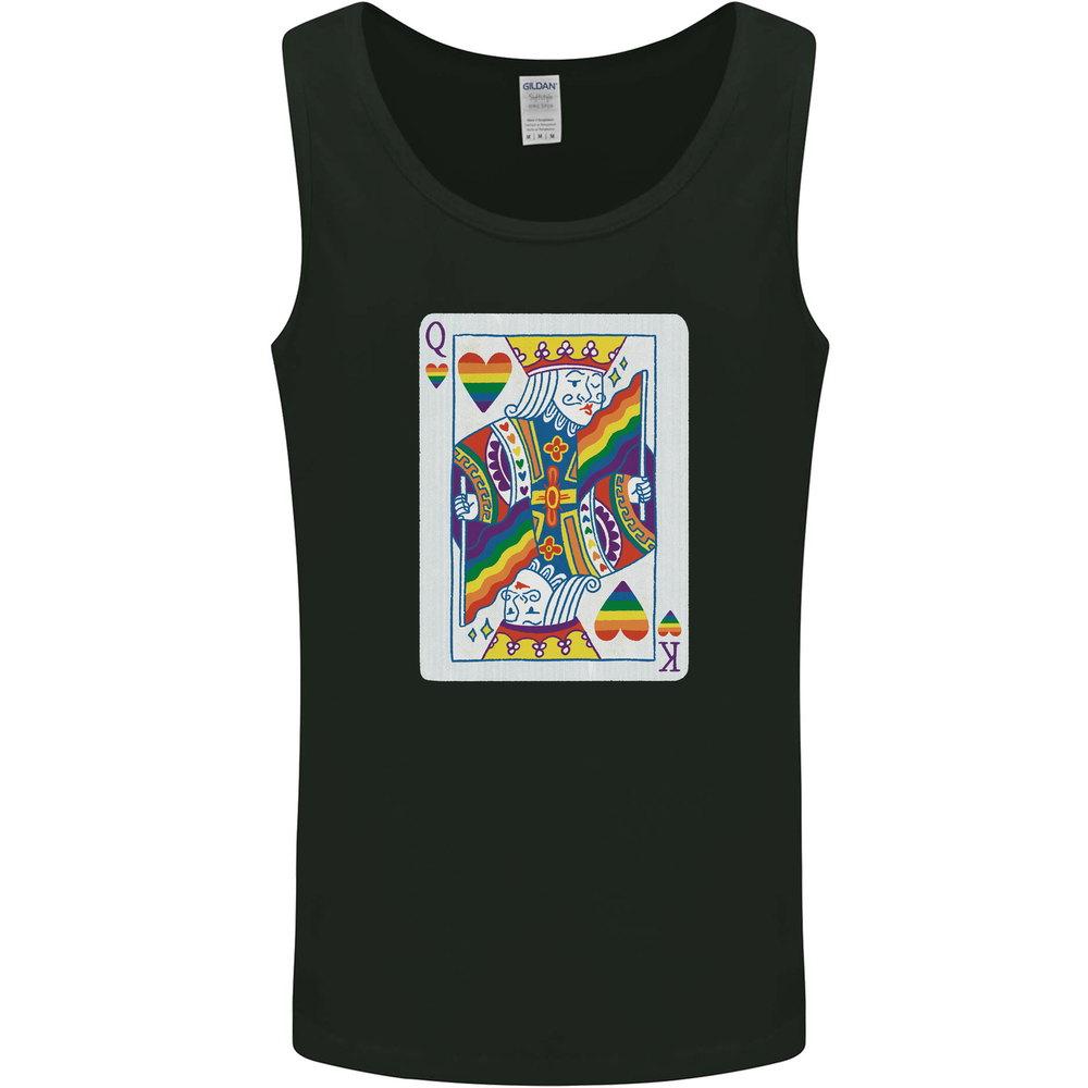 LGBT Queen Funny Gay Pride Mens Vest Tank Top