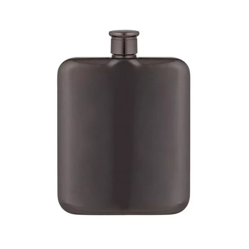 Summit Hip Flask Fine Foods Collection 170ml Gunmetal Alcohol Bottle Mens Gift