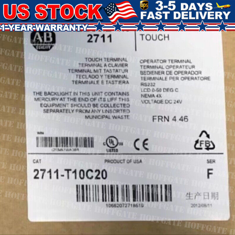 AB 2711-T10C20 New Factory Sealed 2711-T10C20 Spot Goods UPS Expedited Shipping