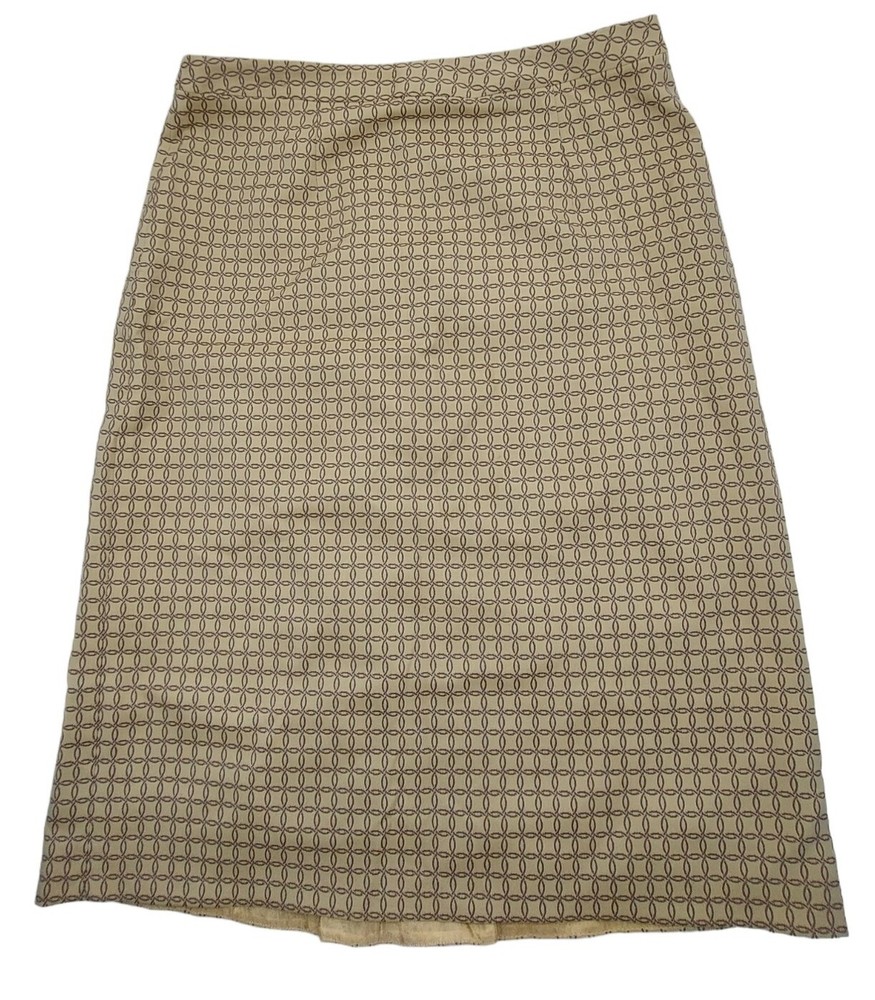 Harolds Knee length Skirt Brown Camel Circle patterned Size Size 6