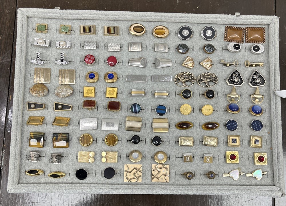 Vintage Assorted 50 Pairs Of Cufflinks