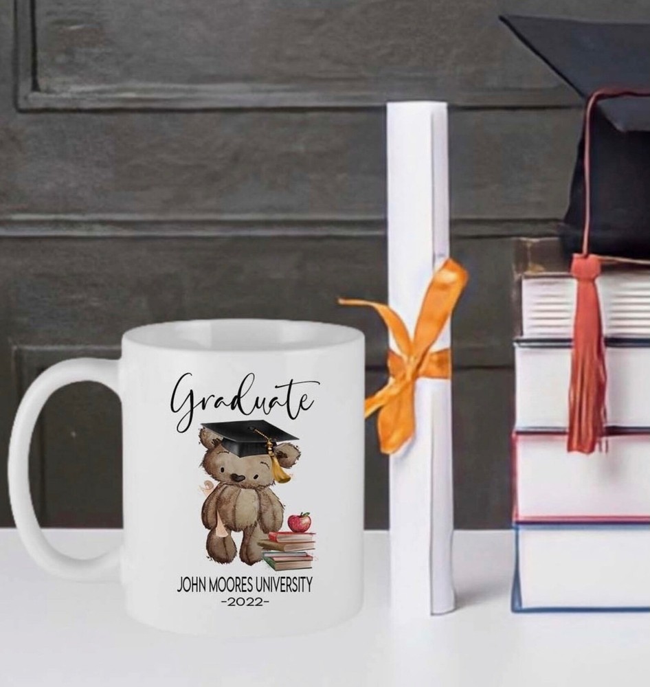 Taza de graduación de peluche personalizada. Taza Graduación Personalizada Graduación.