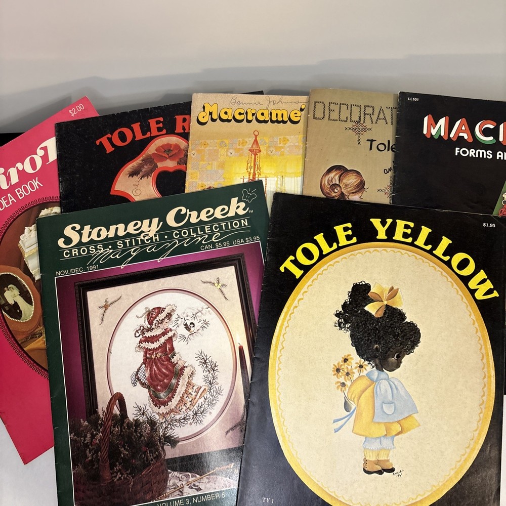 Creative Arts & Crafts Books: Cross Stitch, Macrame & Painting Ideas