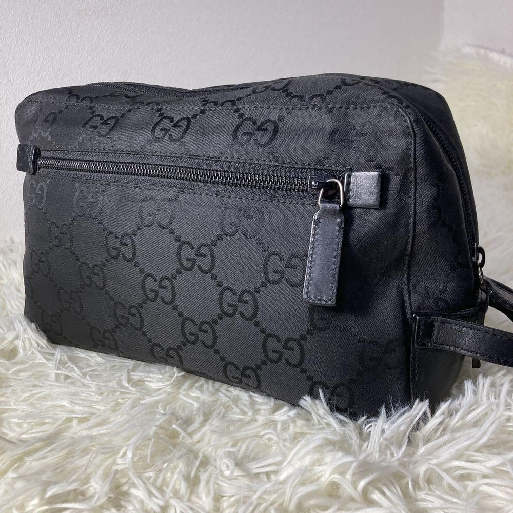 GUCCI Black PVC Handle Bag Authentic G0606832