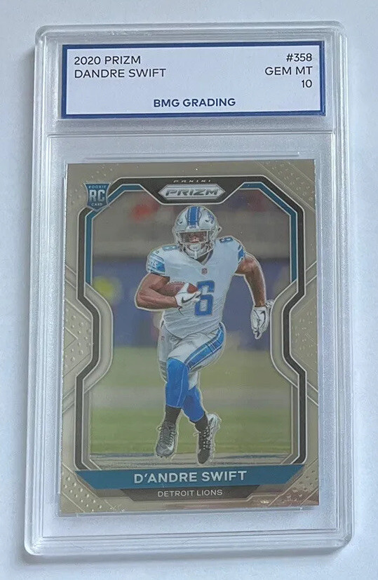 2020 Panini Prizm DAndre Swift Lions Rookie BMG Gem Mint 10