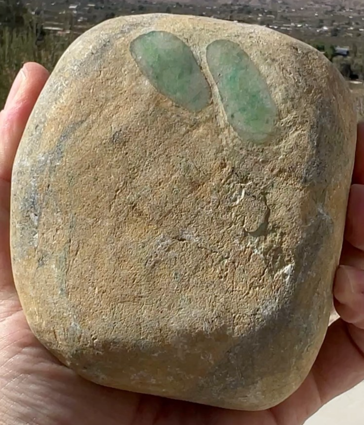 Burmese Type A Jadeite Icy Green Boulder 2.8lbs