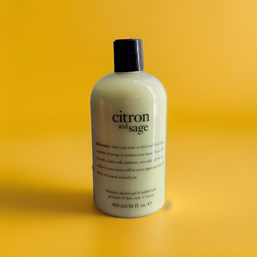 Philosophy Citron & Sage Shampoo, Shower Gel & Bubble Bath 16 Fl. Oz