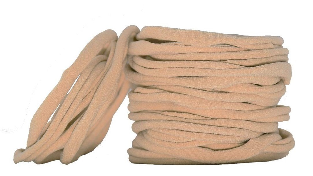 Super Soft Nude Nylon Headband for Newborn Baby Kids, High Stretchy, 20 Pcs for