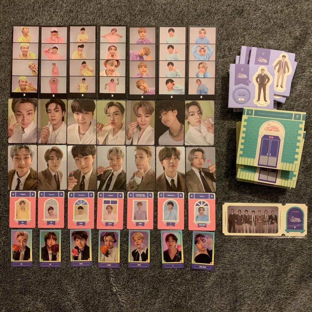 BTS 8th Festa D-Day Calendar Photocard Set with Film Strip-image