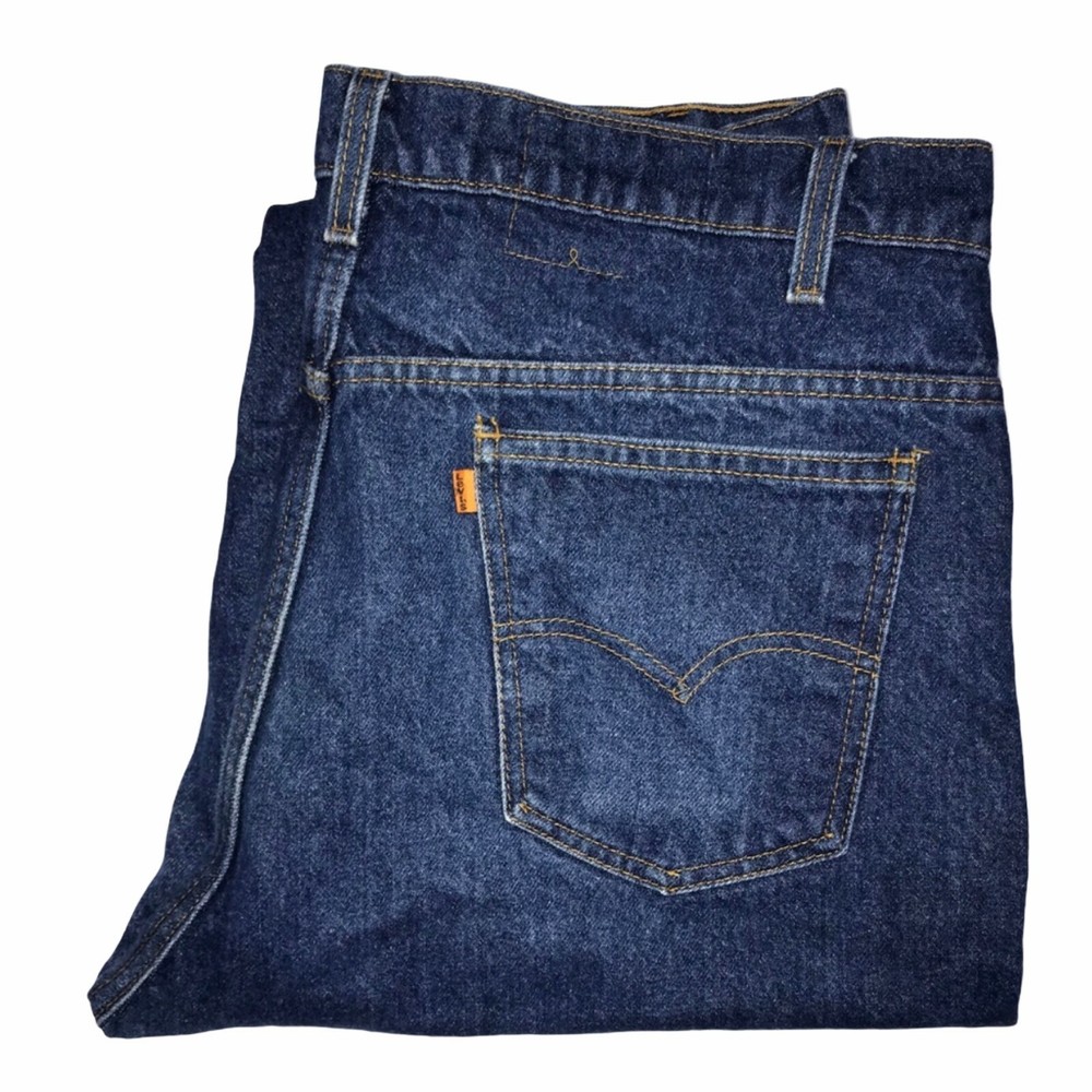 Levi's Vintage 1990's 90's Orange Tab Medium Wash Straight Leg Jeans 40 33