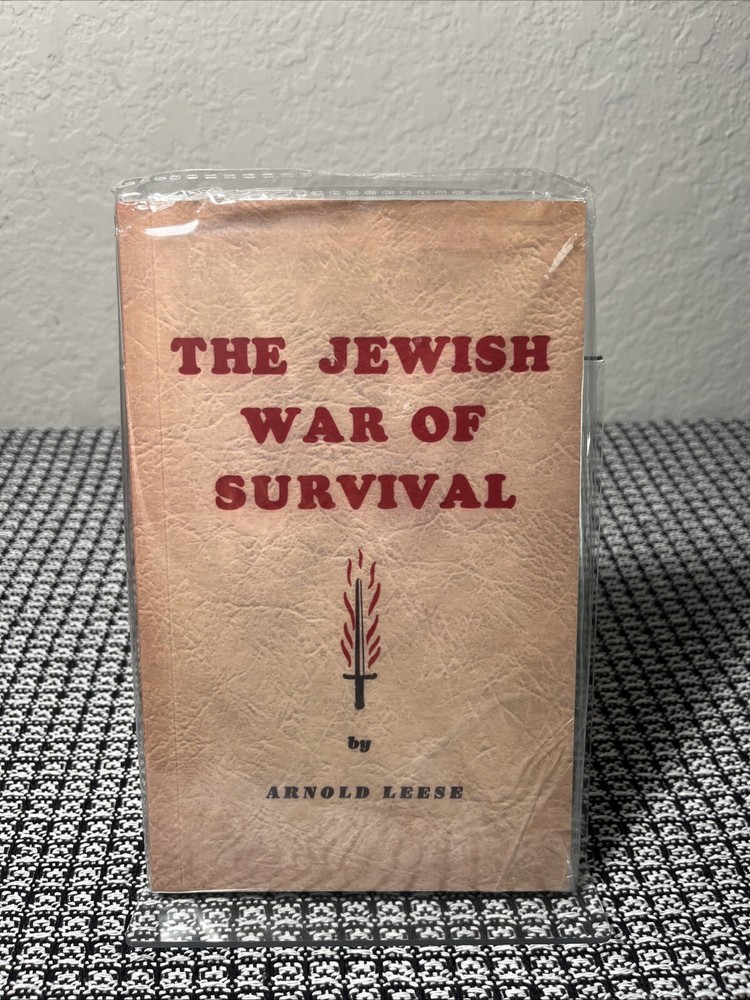 Arnold Leese The Jewish War of Survival Reprint Brand New Paperback