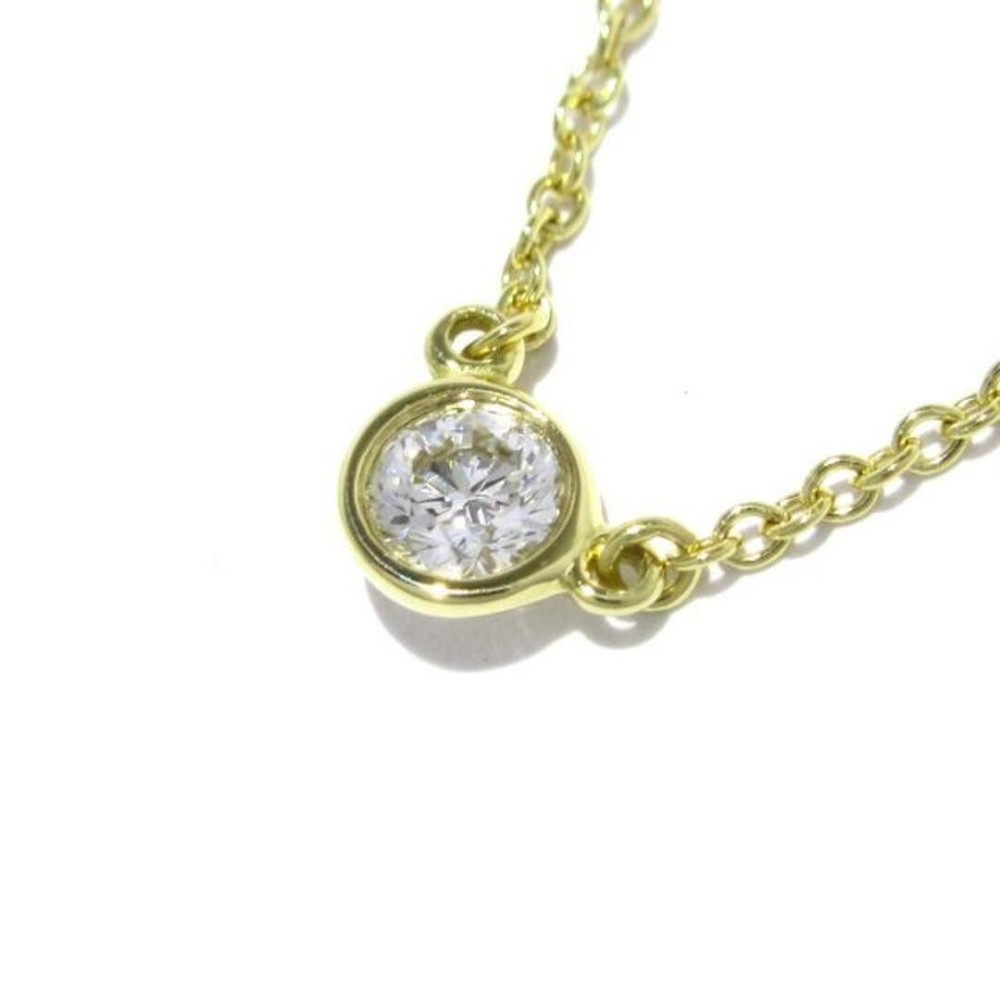 TIFFANY & Co K18YG Diamond By the Yard Necklace Excellent Condition