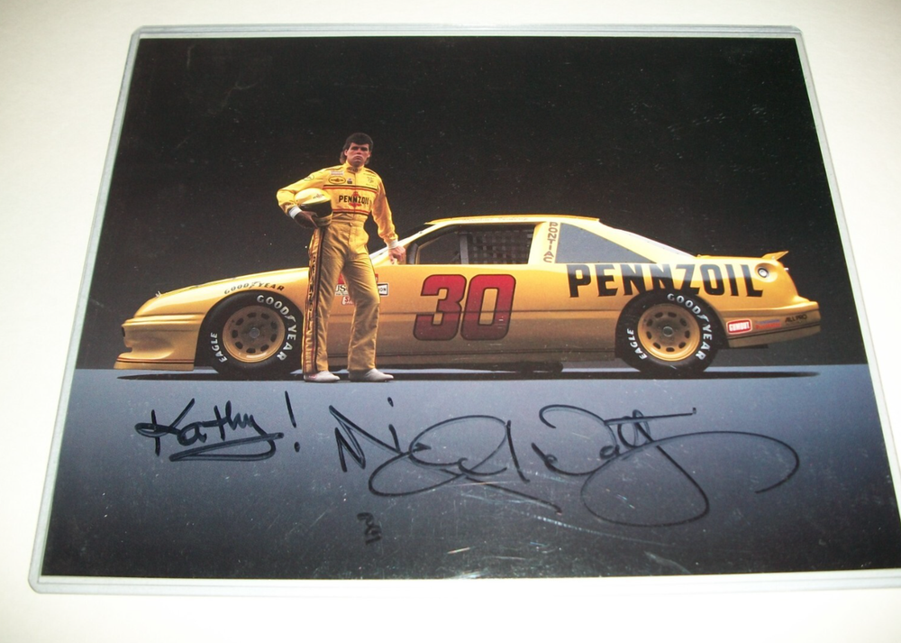 Michael Waltrip Autographed 8x10 NASCAR Poster Hand Signed