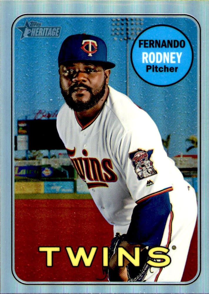 2018 Topps Heritage High Number Fernando Rodney Chrome Refractor #THC-544 569 Limited Edition