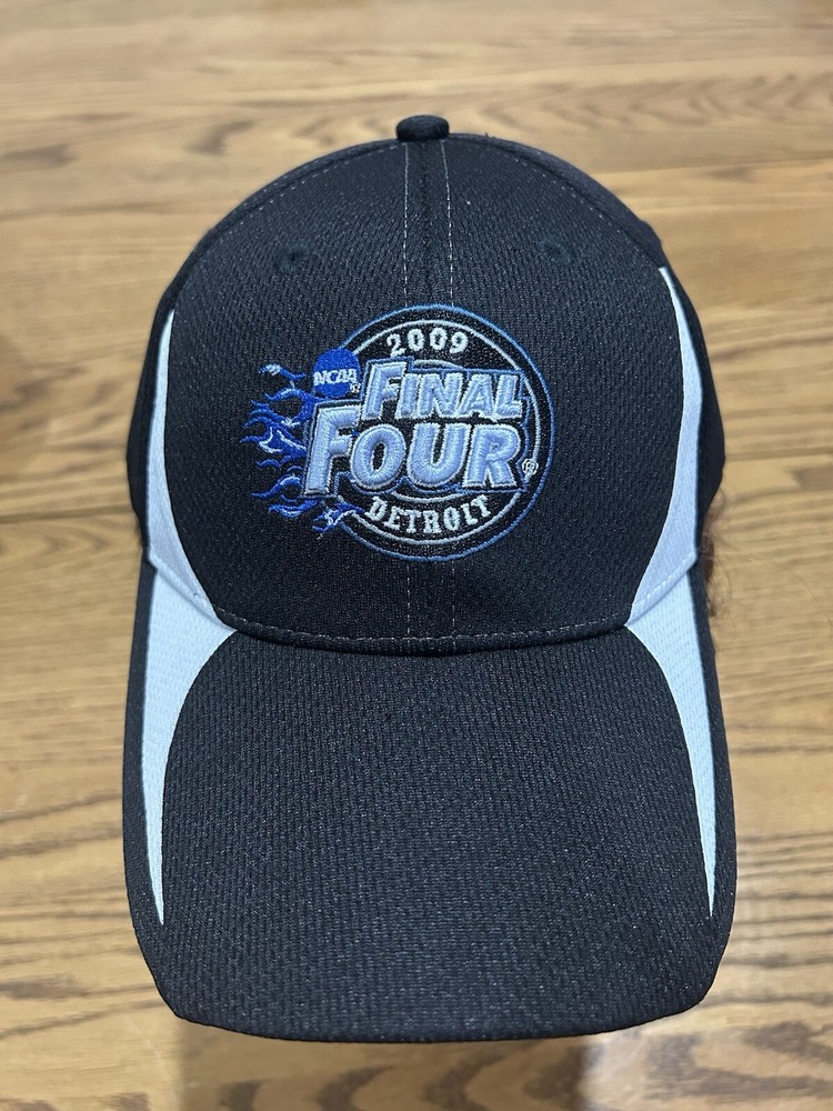 2009 NCAA FINAL FOUR HAT. Black/Gray/Blue. Detroit Ford Field! Roy Williams!