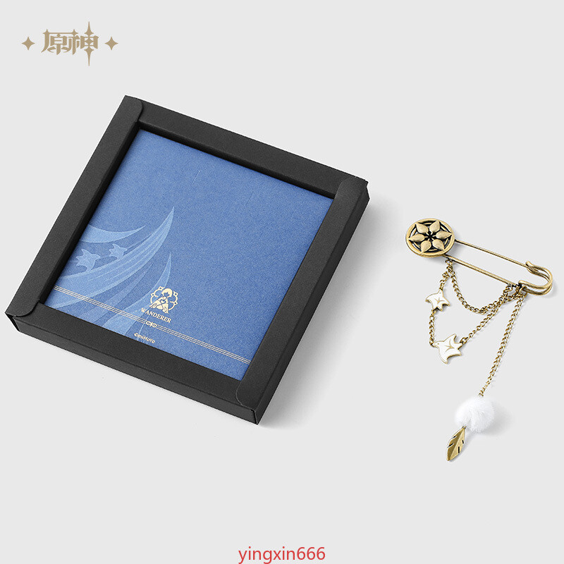 Presale Official Anime Genshin Impact Scaramouche Metal Badge Brooch Pin Gift-image