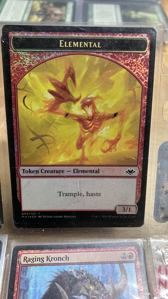 Modern Horizons 4 Double-Sided 9 Soldier Elemental Token 009  -image