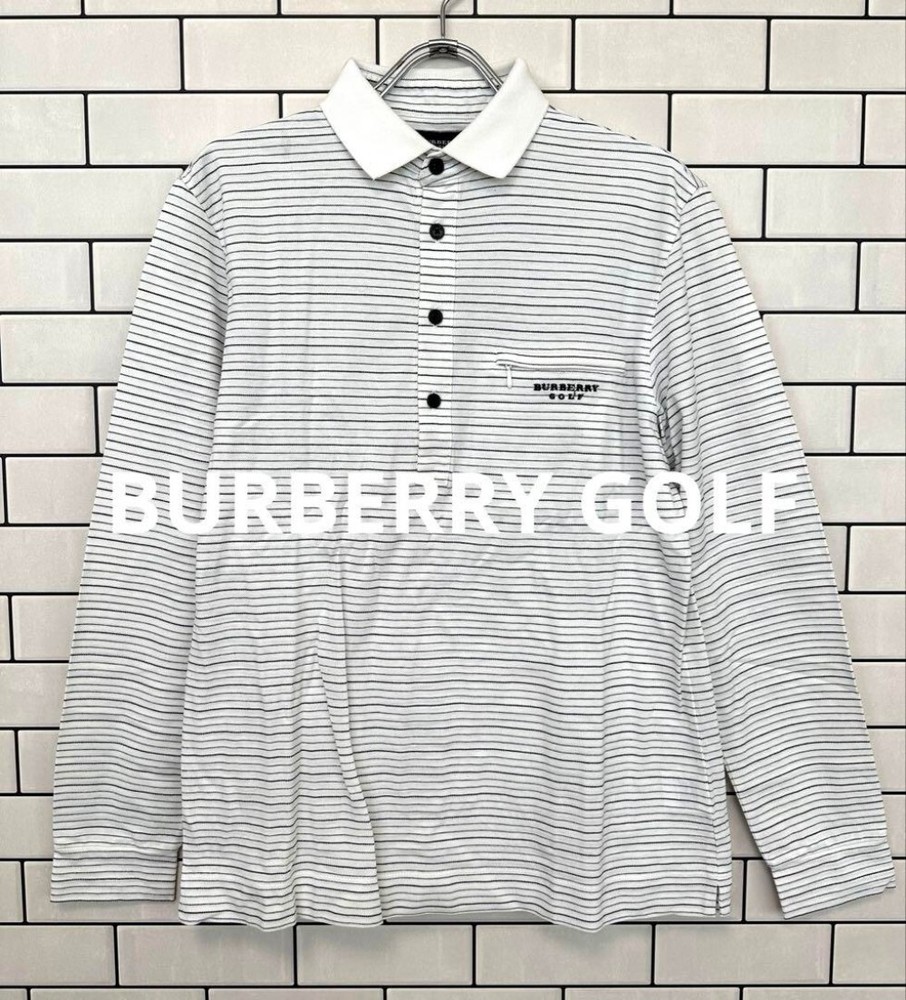 Burberry Long Sleeve Polo Shirt Men's Fashion from Japan
