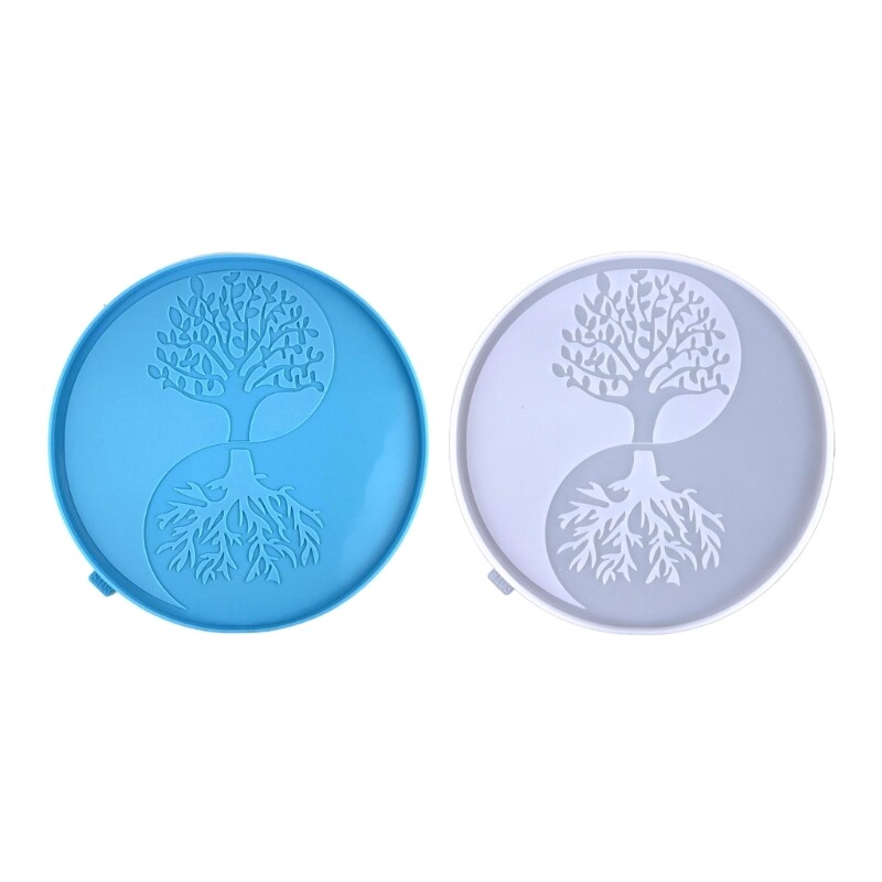 Tree of Life and Moon Silicone Molds for DIY Epoxy Resin Wall Art