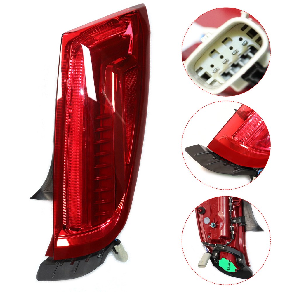 Right Side For 2013-2017 Cadillac XTS Red LED Tail Brake Lights Rear Lamps Set