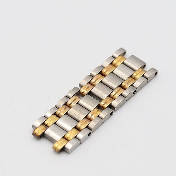 Gucci 8 Link Ladies Watch Belt Band Bracelet Parts Silver and Gold 11mm used