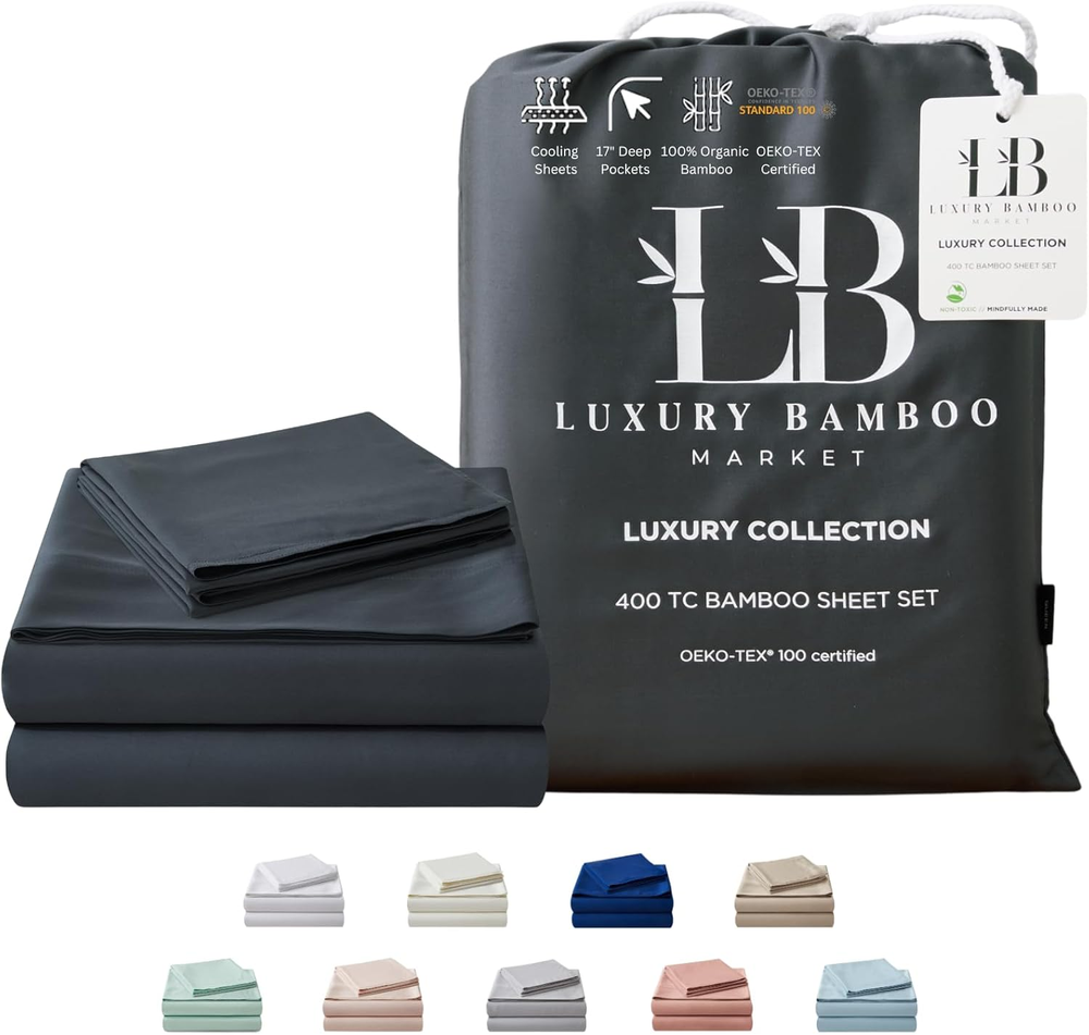Luxury King Size Bamboo Viscose Bed Sheet Set | Soft & Breathable