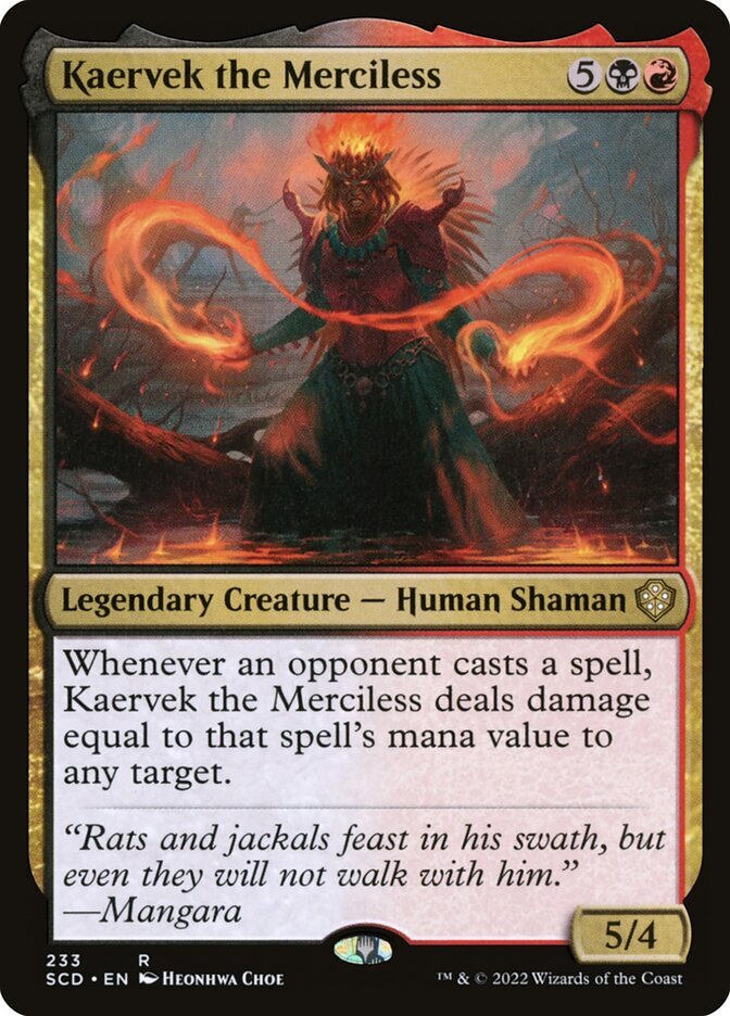 MTG Kaervek the Merciless (233/418) Starter Commander Decks LP