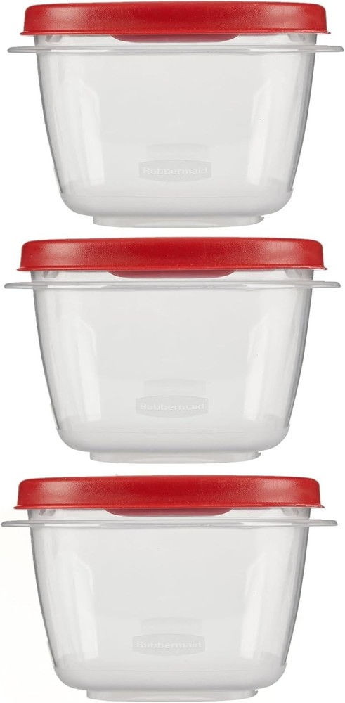 Rubber maid Food Storage Containers Two Cup Food Storage Containers 7 Piece Set