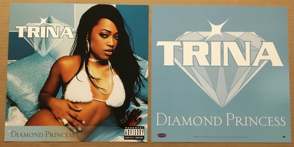 TRINA 2002 Vintage Double-Sided Promo Poster for Princess CD 12x12 MINT