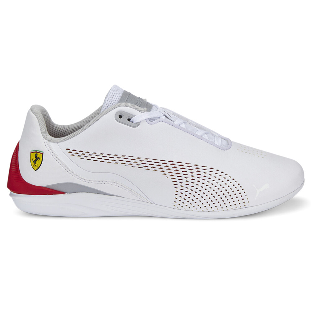 PUMA Scuderia Ferrari Drift Cat Decima Mens White Sneakers Casual Lace-Up Shoes