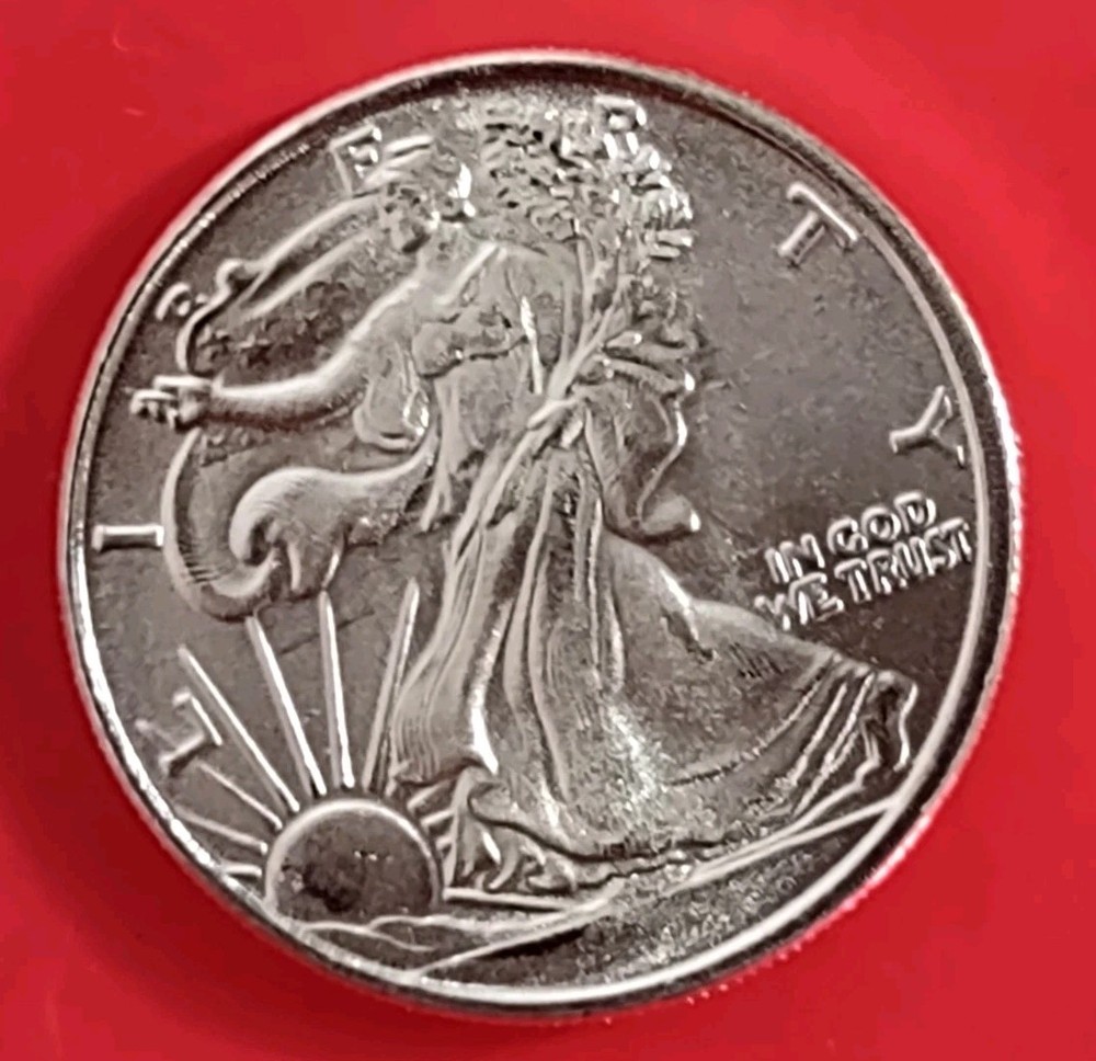 1-1/10 Troy oz Liberty Eagle Round .999 Fine Silver Bullion - 3.18g